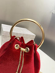 Jimmy Choo Bon Bon Bucket Bag Red - 2