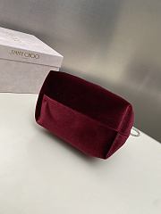 Jimmy Choo Bon Bon Bucket Bag Burgundy - 3
