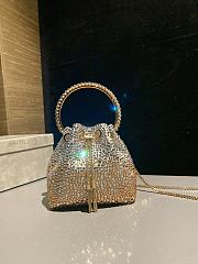 Jimmy Choo Bon Bon crystal-embellished Bucket Bag 01 - 1