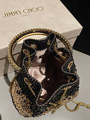 Jimmy Choo Bon Bon crystal-embellished Bucket Bag 03 - 5