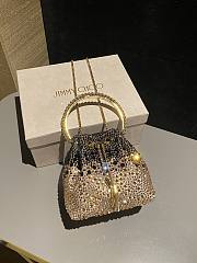 Jimmy Choo Bon Bon crystal-embellished Bucket Bag 03 - 4