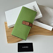 Loewe Bi-fold Long Wallet In Green  - 1