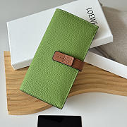 Loewe Bi-fold Long Wallet In Green  - 3