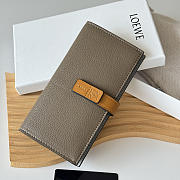 Loewe Bi-fold Long Wallet In Gray - 2