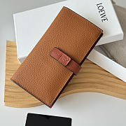 Loewe Bi-fold Long Wallet In Brown - 3