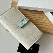 Loewe Bi-fold Long Wallet In White - 3