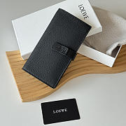 Loewe Bi-fold Long Wallet In Black - 1