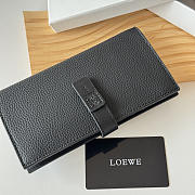 Loewe Bi-fold Long Wallet In Black - 5