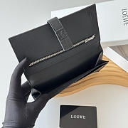 Loewe Bi-fold Long Wallet In Black - 3
