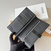 Loewe Bi-fold Long Wallet In Black - 2