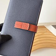 Loewe Bi-fold Long Wallet In Navy Blue - 6