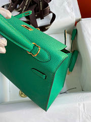HERMES |  Kelly 28 in Cactus Epsom leather green - 5