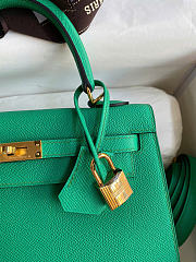 HERMES |  Kelly 28 in Cactus Epsom leather green - 4