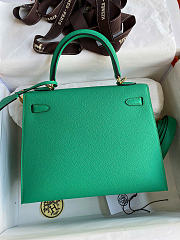 HERMES |  Kelly 28 in Cactus Epsom leather green - 3