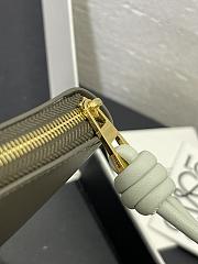 LOEWE | Zipped coin purse in shiny nappa calfskin dark green - 6