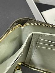 LOEWE | Zipped coin purse in shiny nappa calfskin dark green - 3