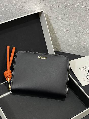 LOEWE | Zipped coin purse in shiny nappa calfskin black