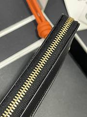 LOEWE | Zipped coin purse in shiny nappa calfskin black - 4