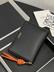 LOEWE | Zipped coin purse in shiny nappa calfskin black - 2