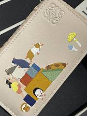 LOEWE | Suna Fujita zippered card holder beige - 5