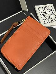 LOEWE | Suna Fujita zippered card holder orange - 4