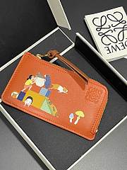 LOEWE | Suna Fujita zippered card holder orange - 3