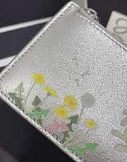 LOEWE | Suna Fujita zippered card holder silver - 4