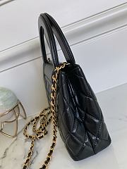CHANEL | Small Kelly Bag in 24P Shiny Distressed Black - 6