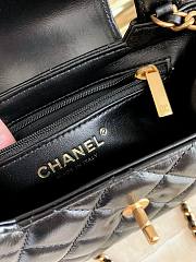 CHANEL | Small Kelly Bag in 24P Shiny Distressed Black - 5