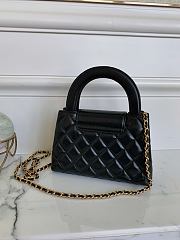 CHANEL | Small Kelly Bag in 24P Shiny Distressed Black - 4