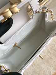 CHANEL | Small Kelly Bag in 24P Shiny Distressed White - 6