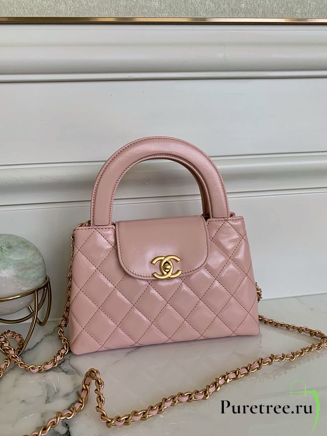 CHANEL | Small Kelly Bag in 24P Shiny Distressed Pink - 1