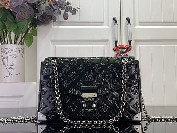 LOUIS VUITTON | Monogram Saga Trunkie Fashion Leather Handbags