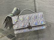 DIOR | Lady Handbag in Silver with Pearl Chain - 1