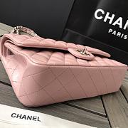 CHANEL | Classic Flap Chain Bag Lambskin Pink Silver - A01112- 25cm - 2