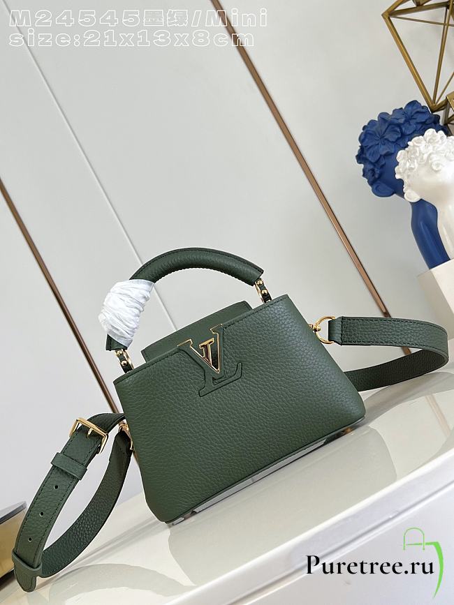 LOUIS VUITTON | Capucines Mini Taurillon In Green - 1