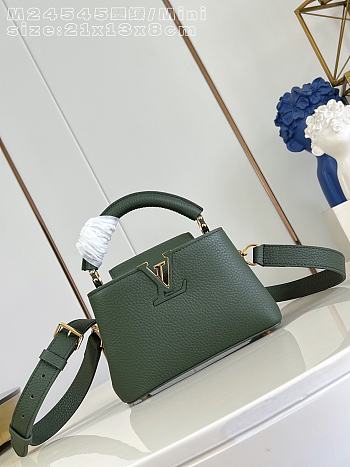 LOUIS VUITTON | Capucines Mini Taurillon In Green