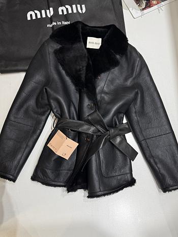 MIUMIU | Leather Jacket In Black 