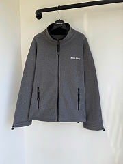 MIUMIU | Fleece sweatshirt in grey - 1