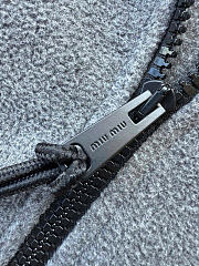 MIUMIU | Fleece sweatshirt in grey - 4