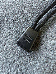 MIUMIU | Fleece sweatshirt in grey - 3