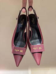CELINE | New Kitten Heel Sandals Burgundy - 6