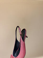 CELINE | New Kitten Heel Sandals Burgundy - 4