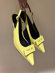 CELINE | New Kitten Heel Sandals Yellow - 1