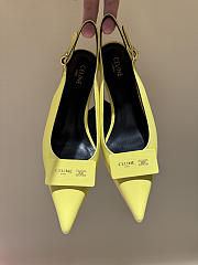 CELINE | New Kitten Heel Sandals Yellow - 4