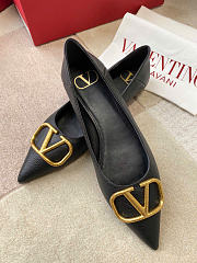 VALENTINO | VLogo Signature leather ballet flats black - 6