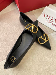 VALENTINO | VLogo Signature leather ballet flats black - 4