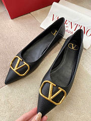 VALENTINO | VLogo Signature leather ballet flats black - 3