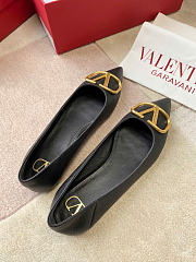 VALENTINO | VLogo Signature leather ballet flats black - 2
