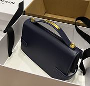 BALMAIN Smooth leather B-Buzz 24 bag black - 5